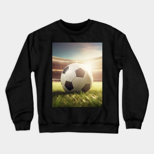 Soccer night Crewneck Sweatshirt by psychoshadow